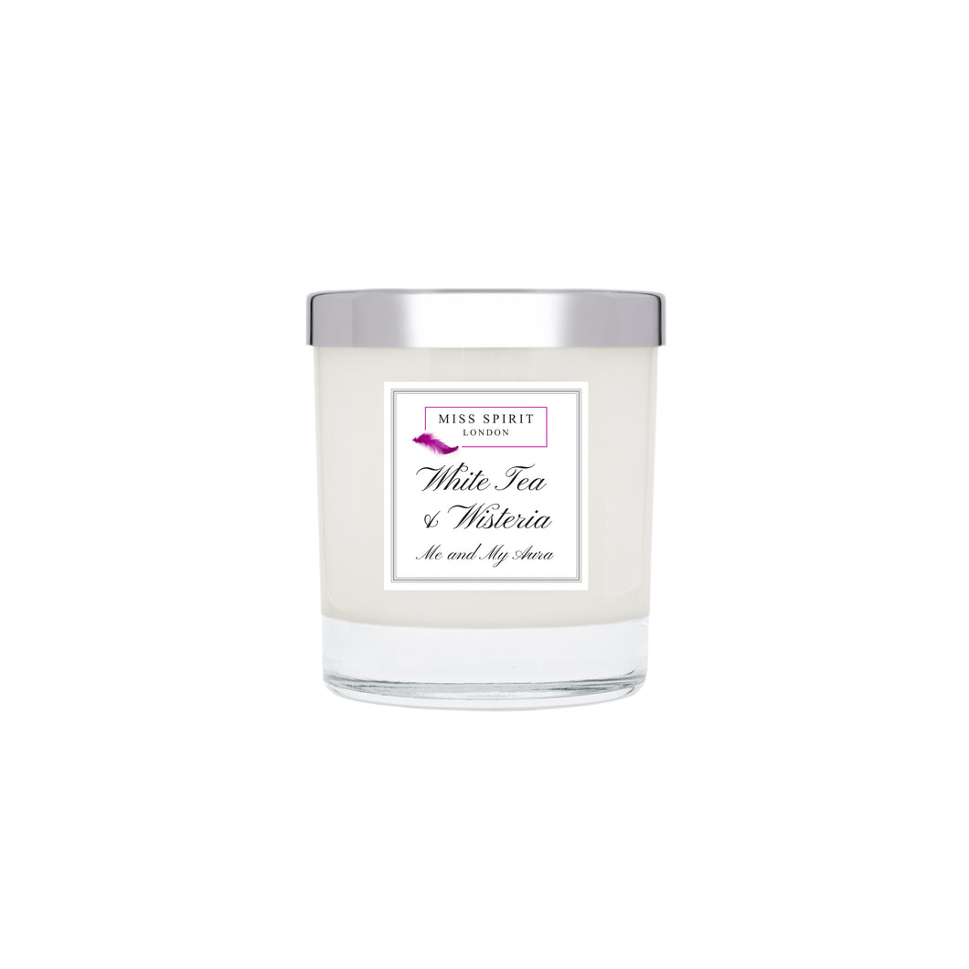 White Tea & Wisteria Home Candle 220gms